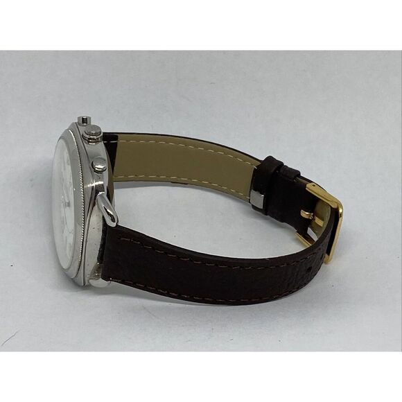 Fossil FTW1202 Women's Brown Leather Silver Analog Dial Hybrid Smartwatch XX768 - Picture 9 of 12